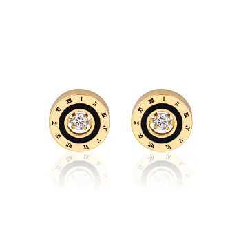 YYOGURT Zircon Stud Earrings Unisex
