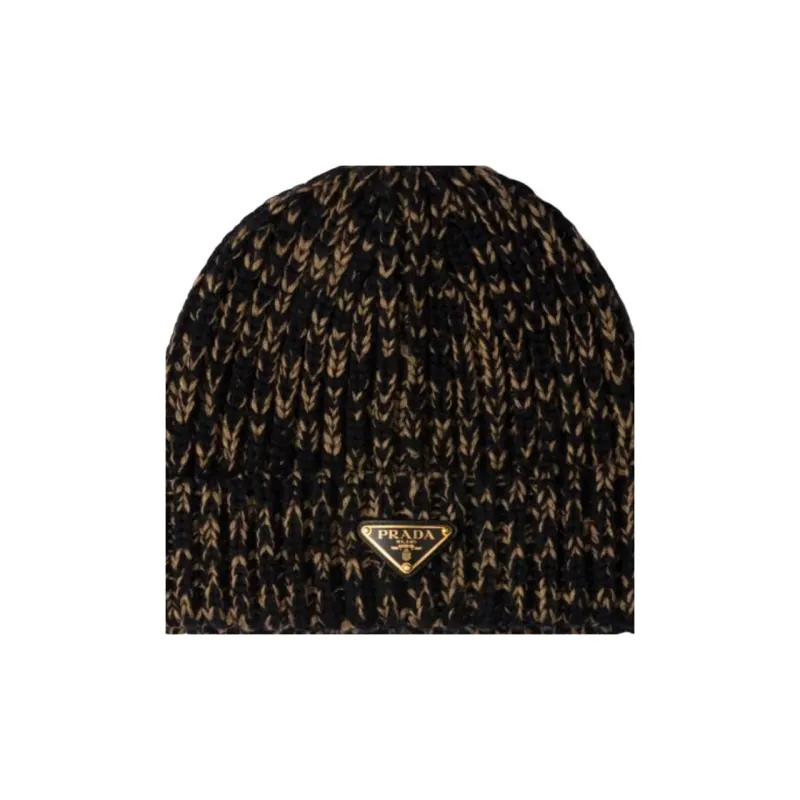 PRADA Mélange effect Wool Beanie-1