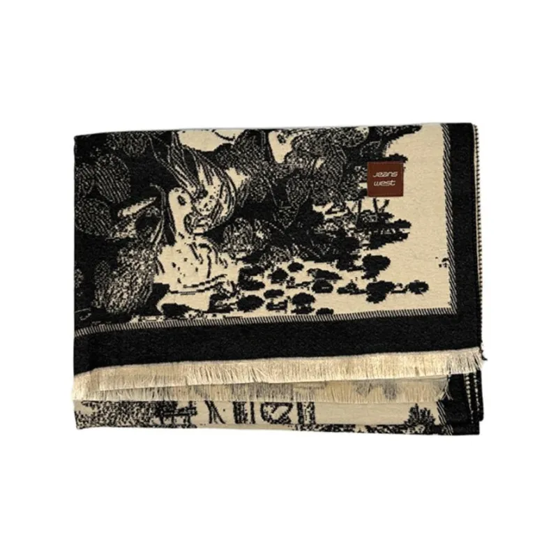 JEANSWEST Polyester Knit Scarves Women's-2
