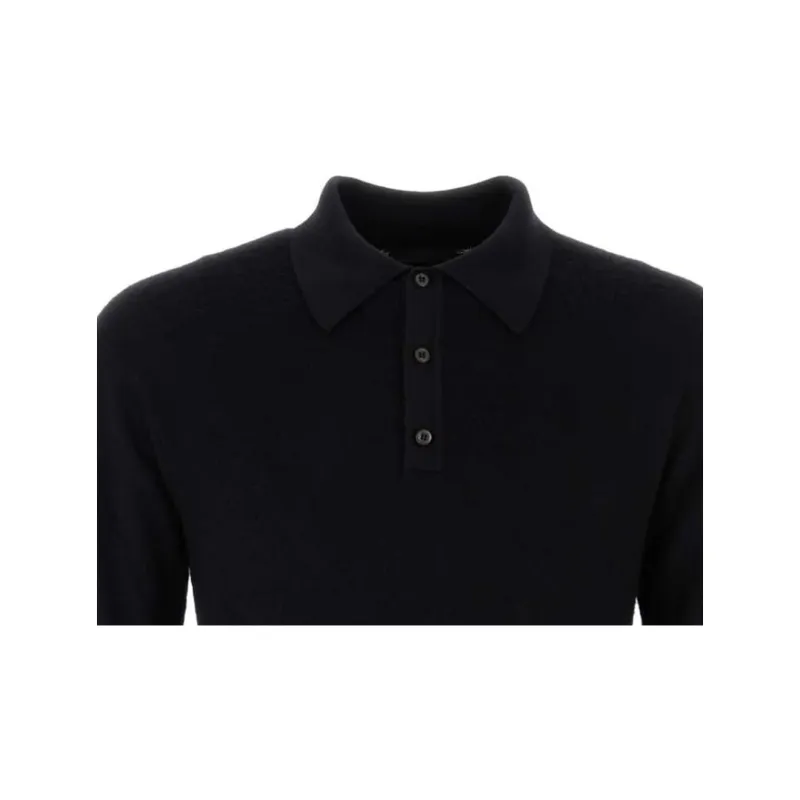 PRADA Polo Collar Drop Shoulder Jumper-2