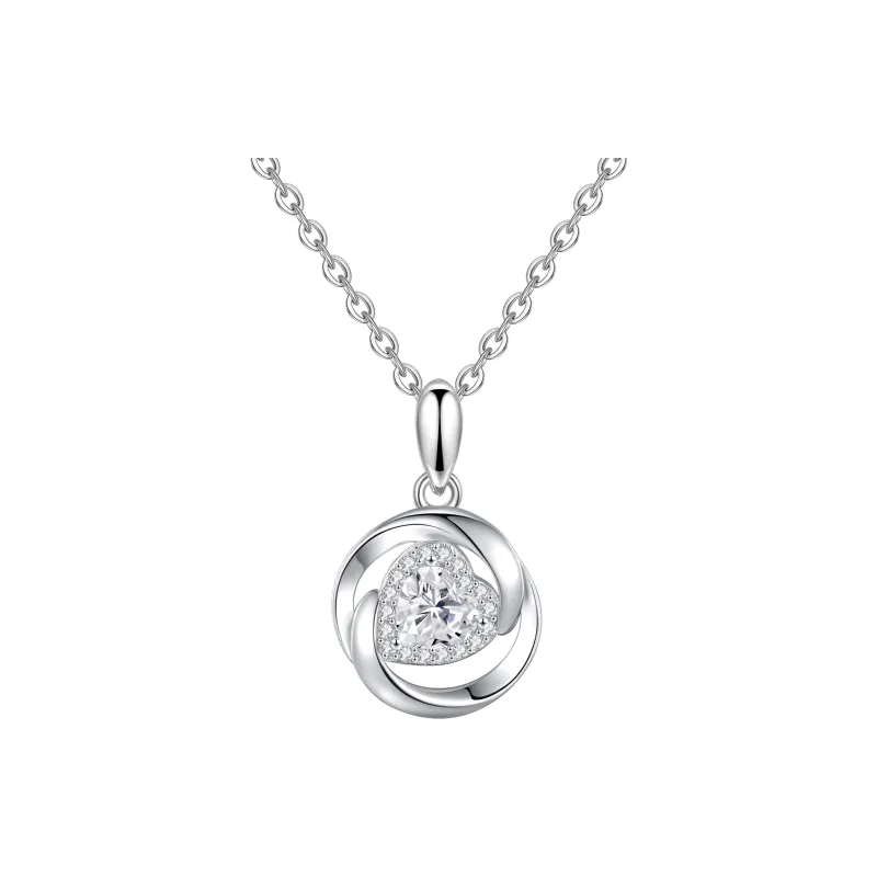 D.Get S925 Silver Necklaces Unisex Women's Good Luck Box-5