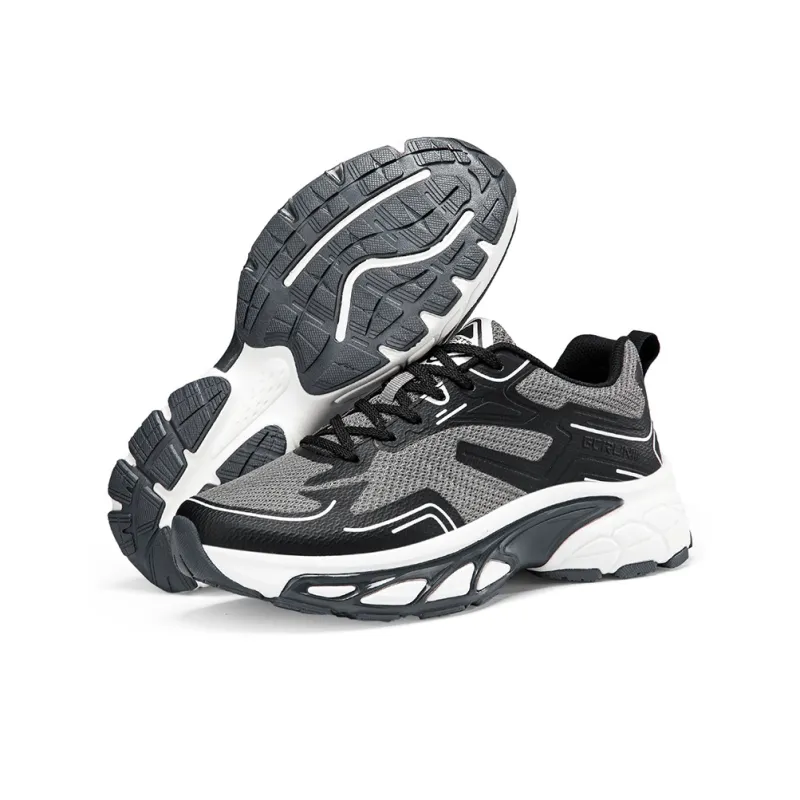 Kinglake Cushioning Slip Resistant Height Increasing Low Top Chunky Sneakers Men's-2