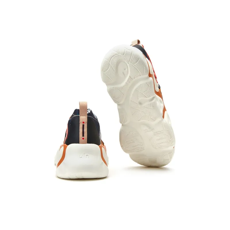 U.IN Painted Travel Shoes Low Top Chunky Sneakers Unisex-43