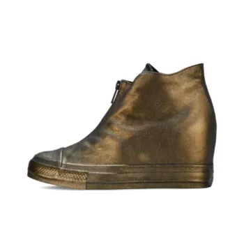 Converse CTAS Anti-Slip Wear-Resistant Mid-Top Skateboard Shoes Women's Gold