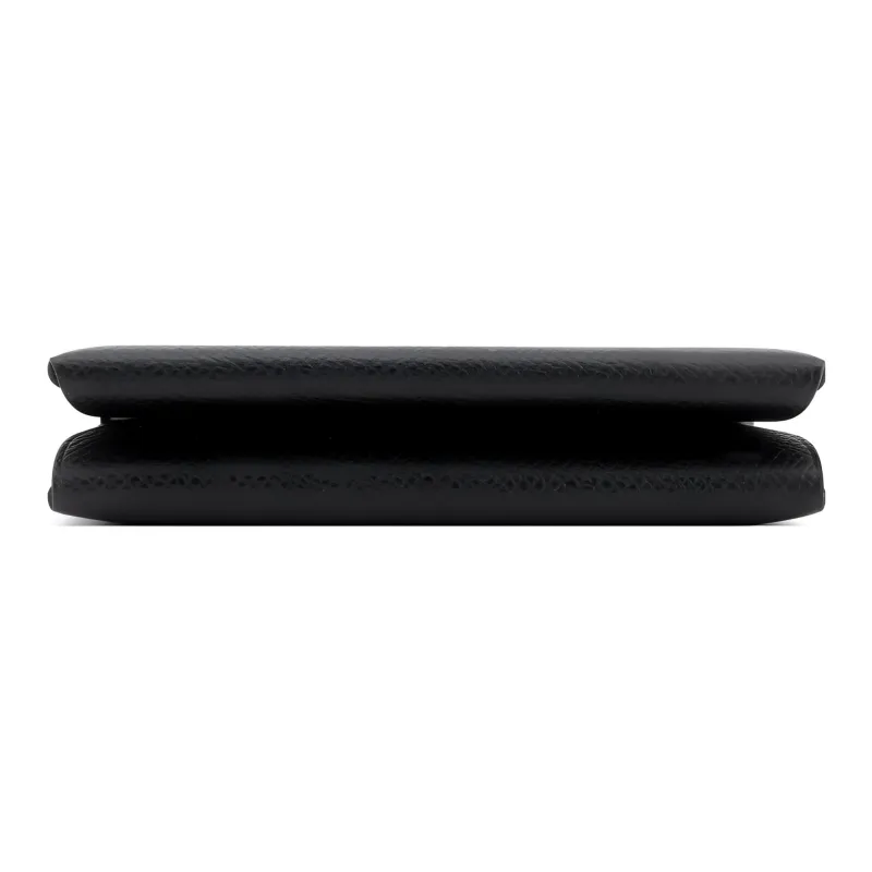 HERMES Calvi Duo Epsom Leather Wallets Card Holders Unisex Noir Black-2