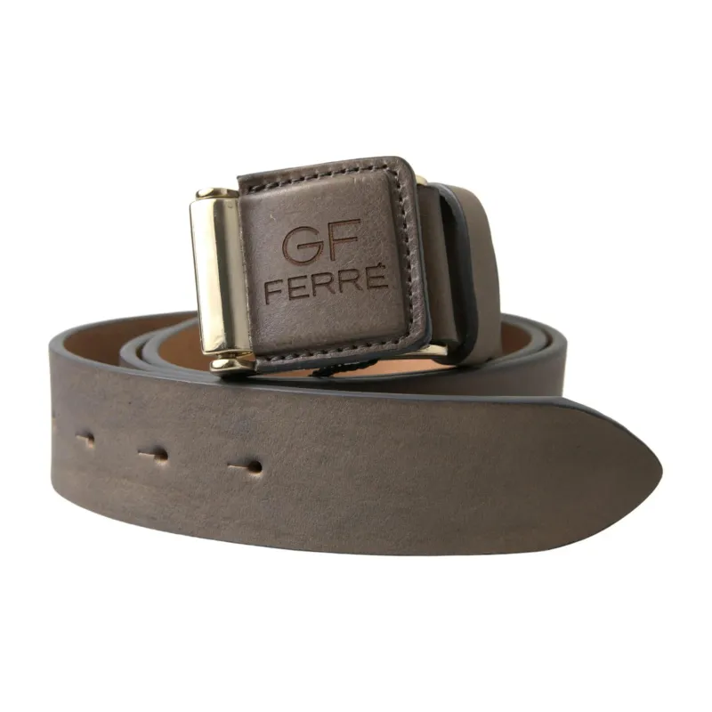 GIANFRANCO FERRE Leather Leather Belts Unisex Brown Width: 4CM-0