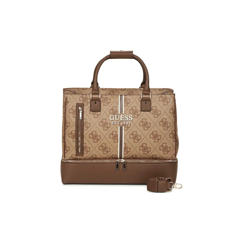 GUESS Polyurethane Shoulder Bag Crossbody Bag Handbag Regular Women's Beige-1