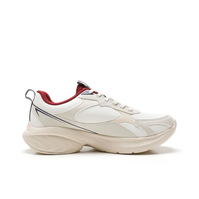 XTEP Cushioned Water-Resistant And Wear-Resistant Low-Top Casual Running Shoes Men's Sail White-1