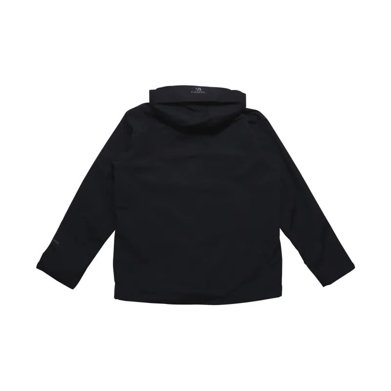 CAMEL All weather Waterproof, Windproof, Thermal, And Rainproof Windbreaker Jacket Unisex Black-1