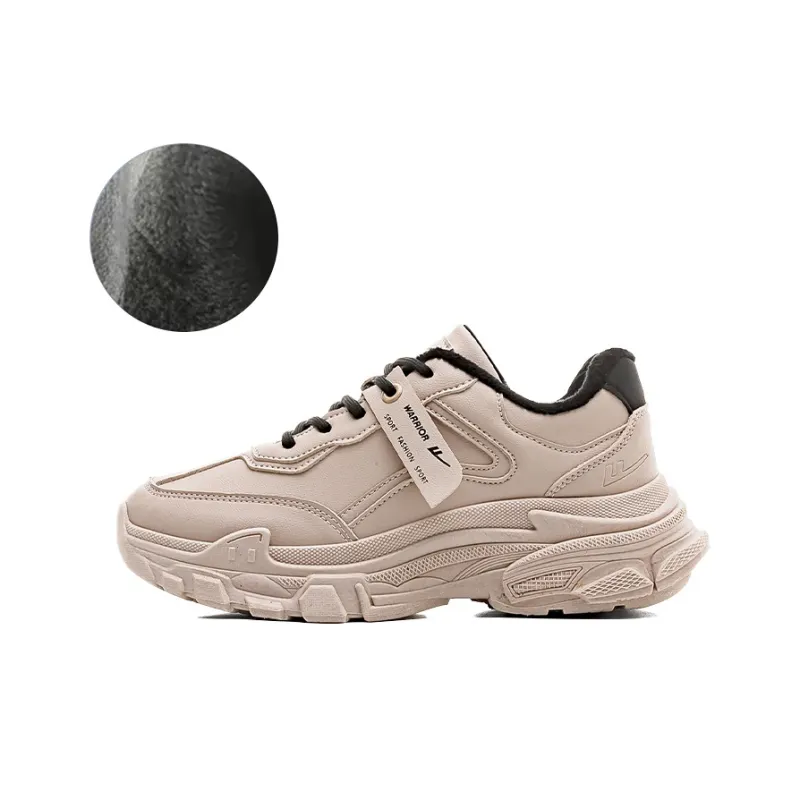 Warrior Slip Resistant, Abrasion Resistant, Lightweight, Height Increasing Coverage Low Top Chunky Sneakers Women's-30