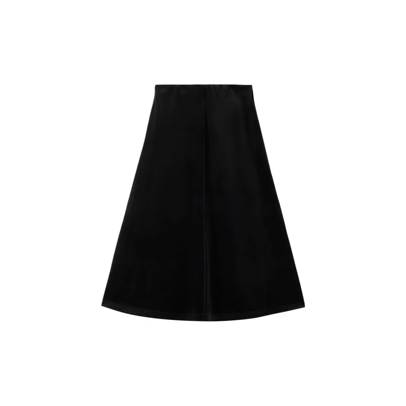 UNIQLO Knit Long Skirt Women's Black-1