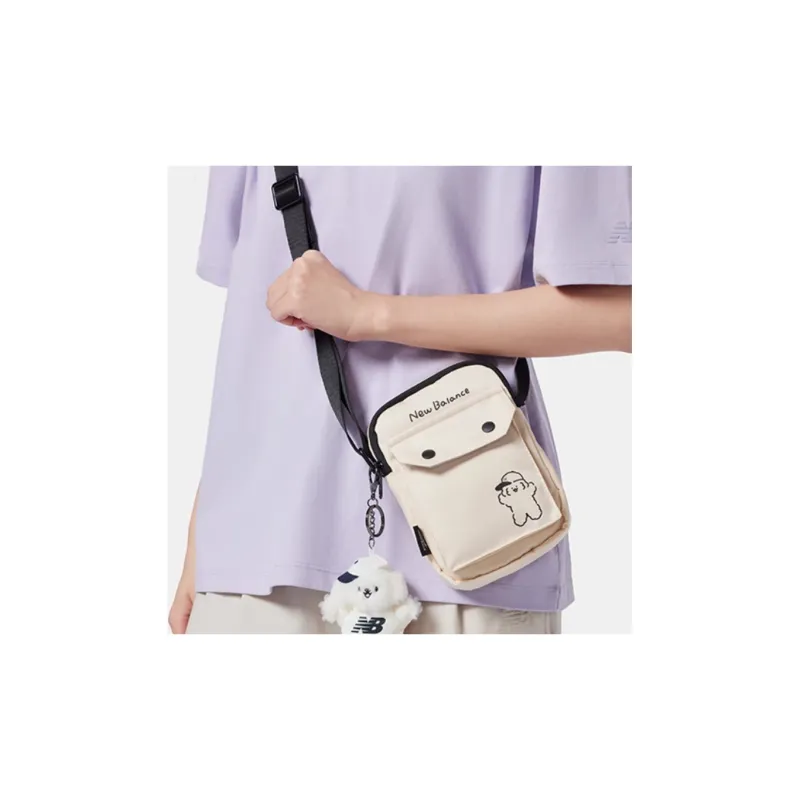 New Balance Fabric Crossbody Bag Regular Unisex Beige-1