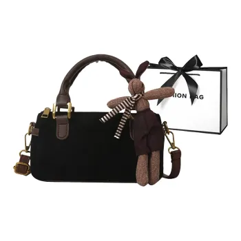 LETOO PU Cylinder Bag Shoulder Bag Crossbody Bag Women's Black/Khaki/Brown/Coffee