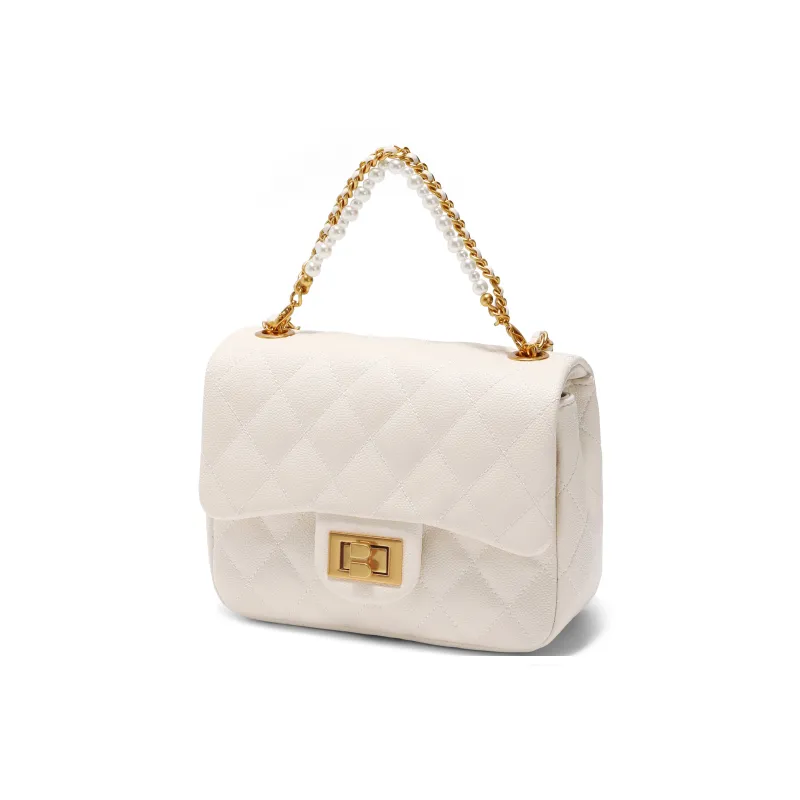 BELLE Synthetic Leather Crossbody Bag Trumpets Women's Beige/Black/Red-1