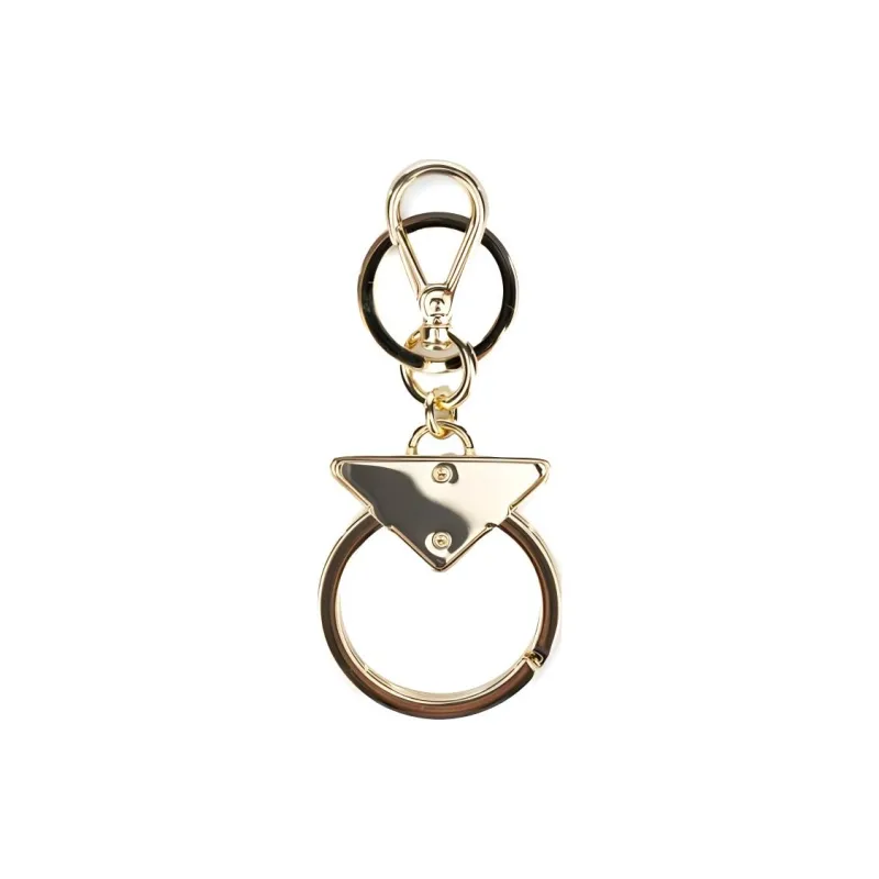 PRADA Steel Keychains Women's Gold-1