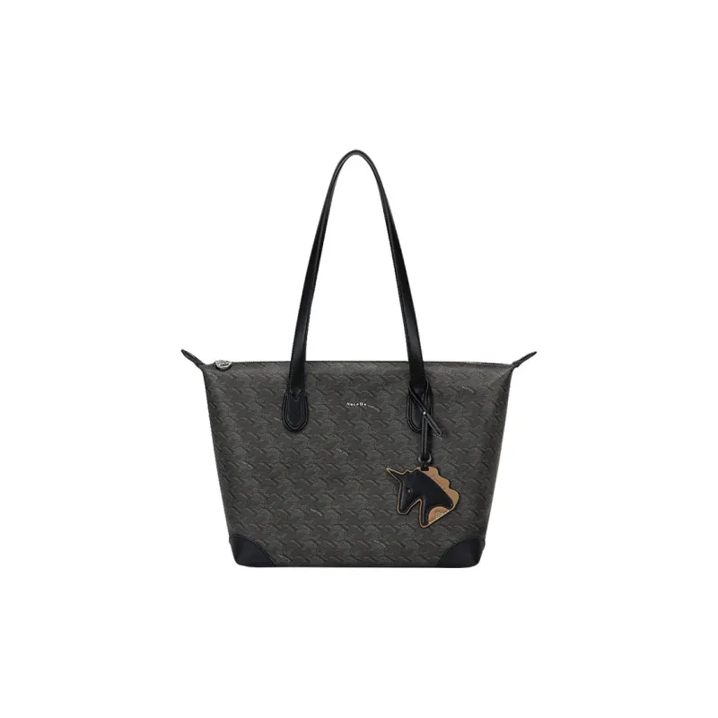 NUCELLE Fabric One Shoulder Shoulder Bag Tote Bag Laptop Bag Shopping Bag Women's Multicolor-14