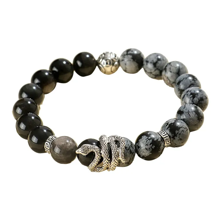 Red All Year Round Map Stone Bracelets Unisex-9