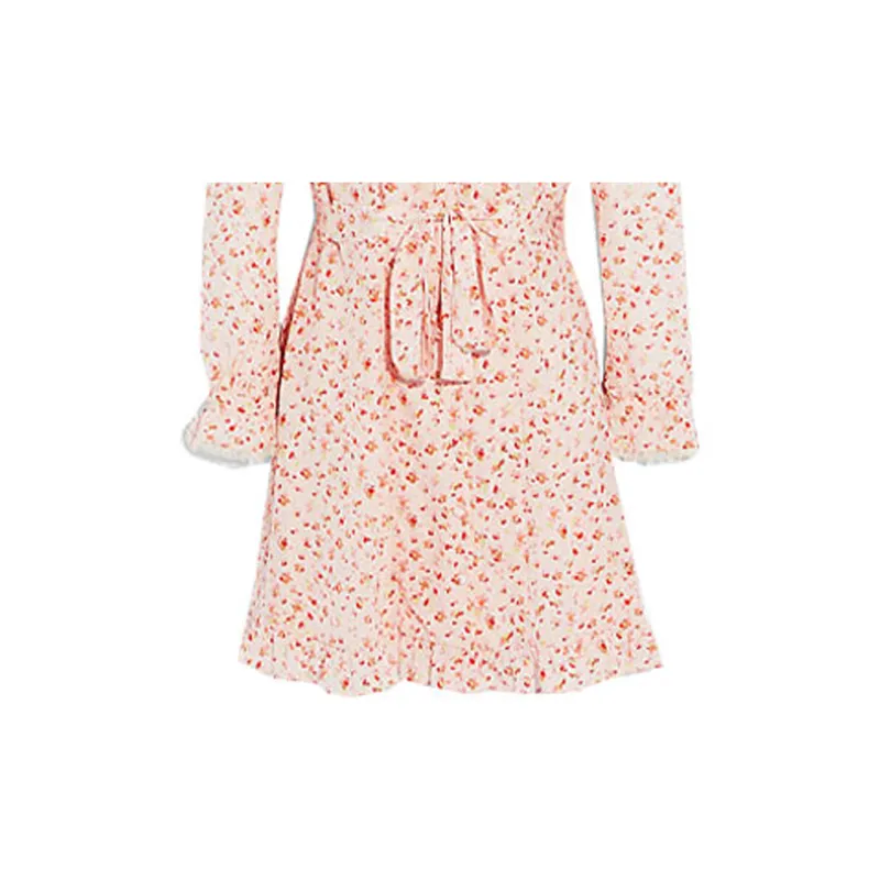 COACH Long Sleeved Dresses Women's Pink-5
