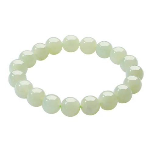 CHOW TAI SENG Warm And Delicate Goddess Hetian Jade Bracelet, Perfect For Jewelry Collection And Play White Jade Unisex
