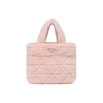 PRADA Sheepskin Shoulder Bag Crossbody Bag Handbag Women's Pink