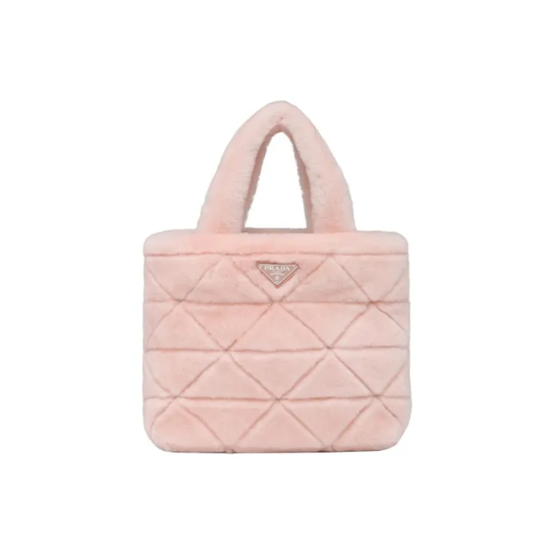 PRADA Sheepskin Shoulder Bag Crossbody Bag Handbag Women's Pink-0
