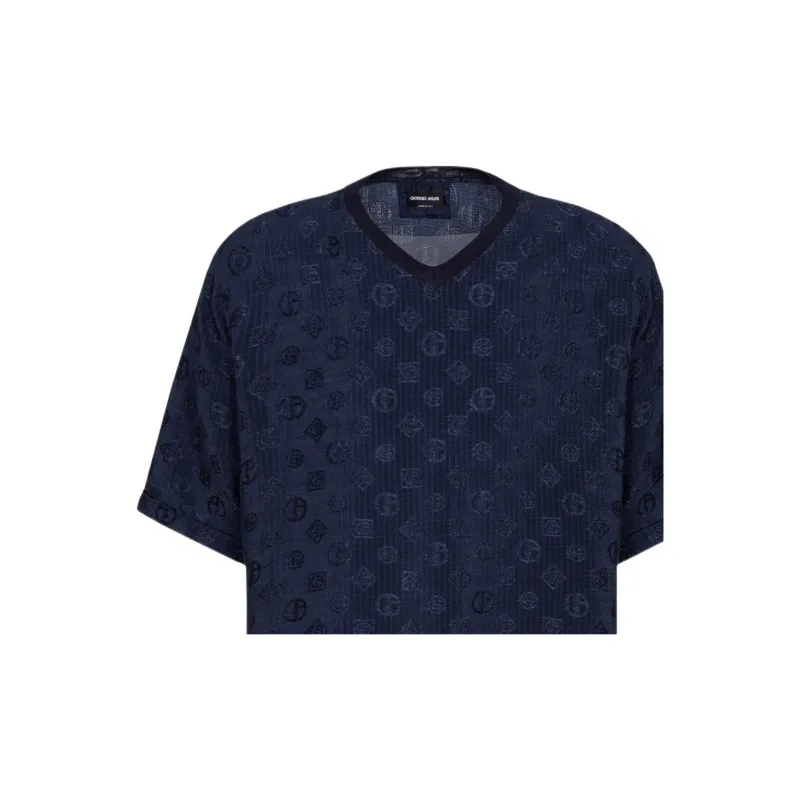 GIORGIO ARMANI FW22 T Shirt Men's Navy Blue-4