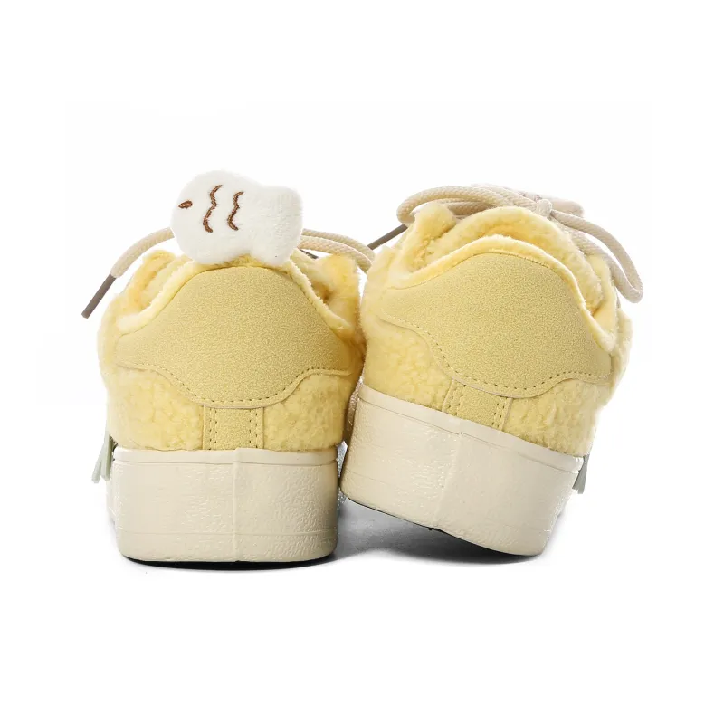 Lovely You Warm Wear-Resistant Lightweight Low-Top Skateboard Shoes Women's-14