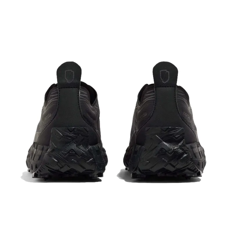 NORDA 001 Anti Slip Wear Resistant Low Top Running Shoes Men's Black-3