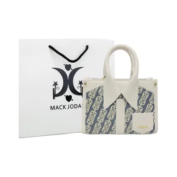 MACK JODAER Synthetic Leather One Shoulder Handbags Women's Denim Blue