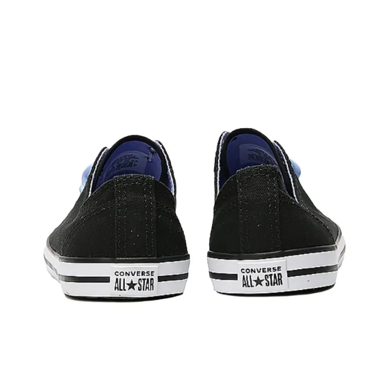 Converse CHUCK TAYLOR Anti Slip Wear Resistant Low Top Canvas Shoes Women's Black-3