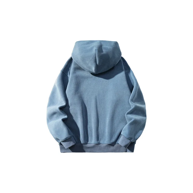 ZMOH Plain Net Series Hoodie Unisex Couple's-15