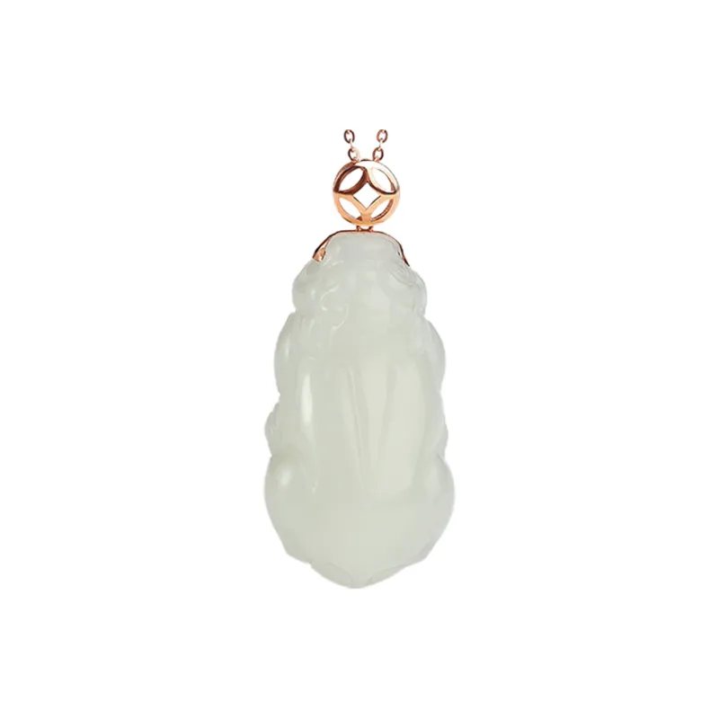 Oriental Jade Hetian Jade Necklaces White Jade Women's-0