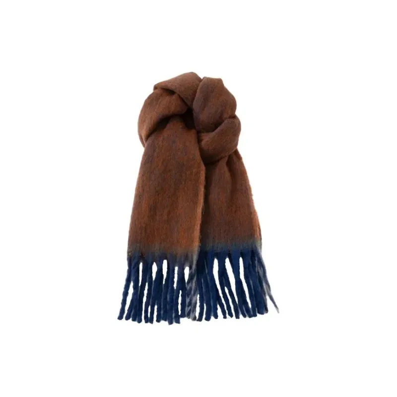 PISHUSHU Polyester Knit Scarves Unisex-5