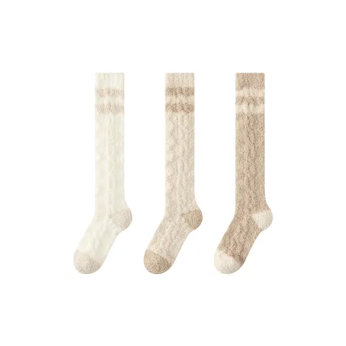 XXLLG Knee High Socks Women's 3 Pack
