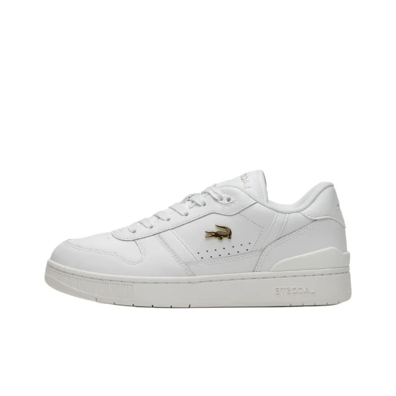 LACOSTE T Clip Slip Resistant Low Top Skateboard Shoes Women's White-0
