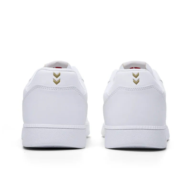 Hummel Slip Resistant, Abrasion Resistant, Lightweight Low Top Casual Shoes Unisex White-3