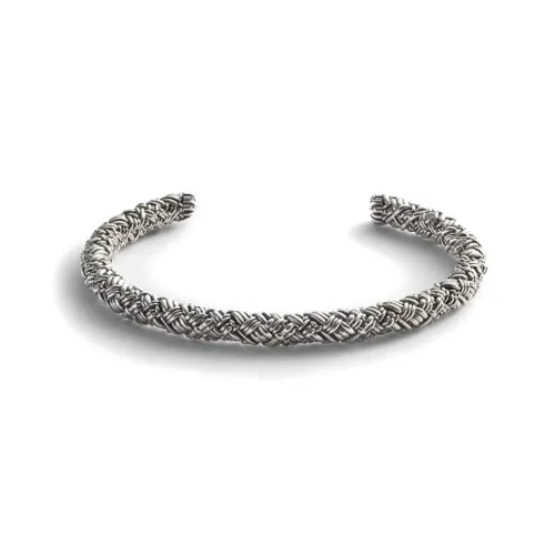 Bottega Veneta Sterling Silver Bangles Men's Silver