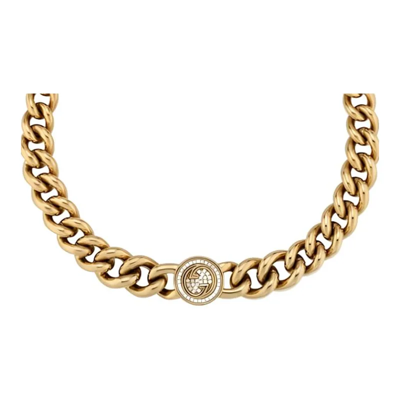 GUCCI Metal Necklaces Women's Light Gold-1