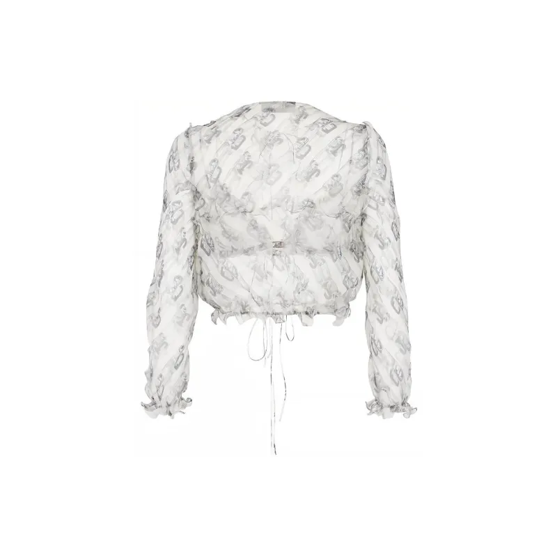 FENDI Crop Tops Women's White-1