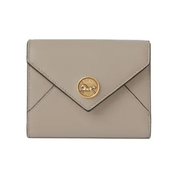 Chloe Calfskin Wallet Small Size Women's Morandi Gray