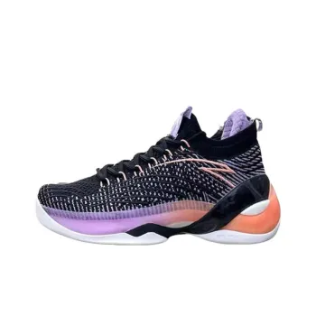TANGPUSEN x Anta KT7 Anti Slip Wear Resistant Low Top Basketball Shoes Men's Black Purple