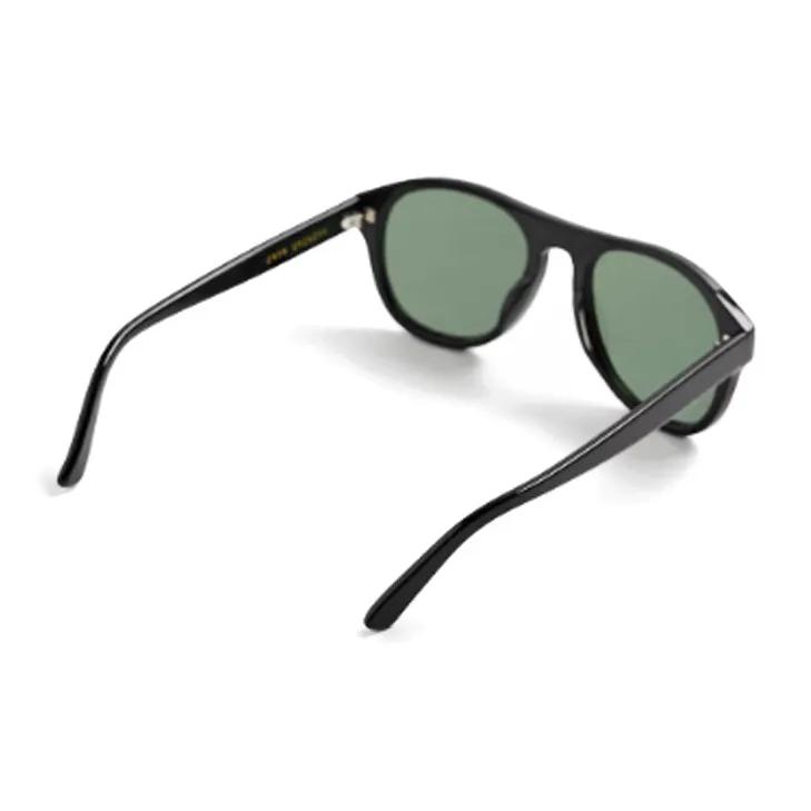 ZARA Acetate Ethyl Fiber Oval Sunglasses Men's Black-1