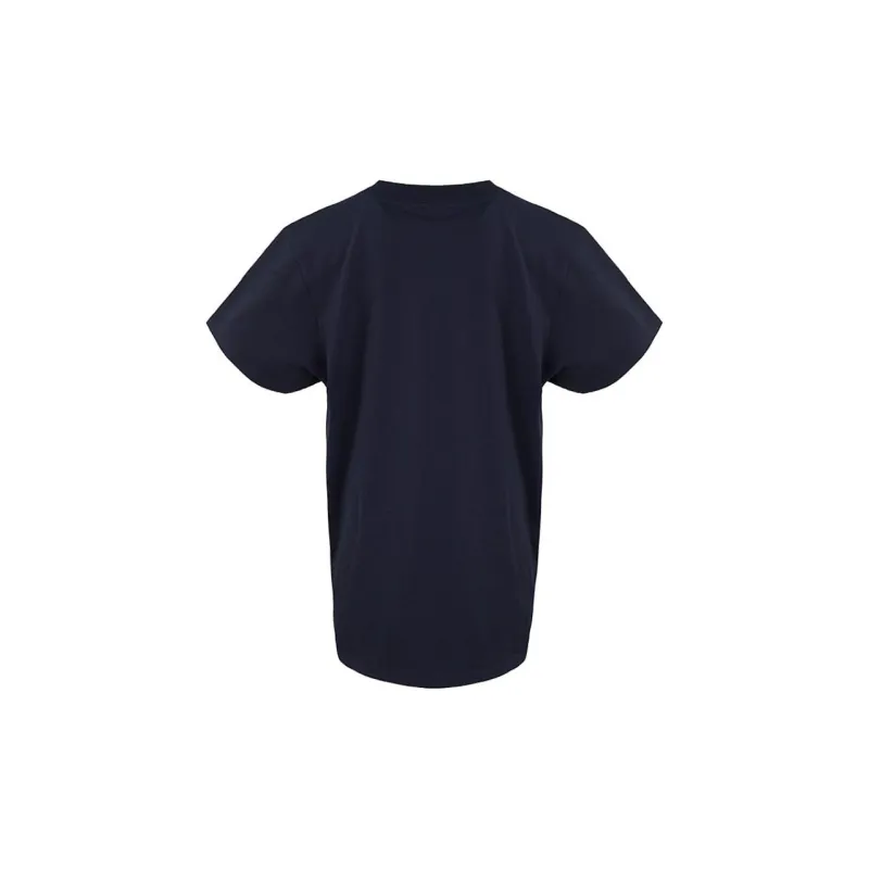 Adidas Originals DIRECTIONALBIG TREFOIL Drop Shoulder Sleeve T Shirt Women's Marine Blue-1