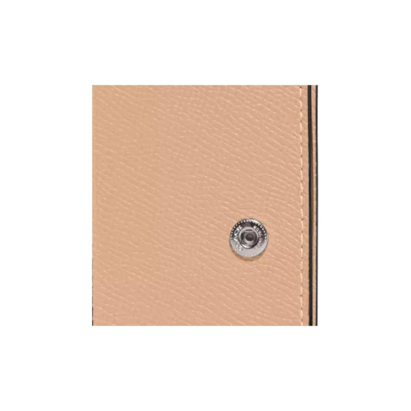 COACH Leather Coin Purses Wallets Women's Milk Tea Beige-2
