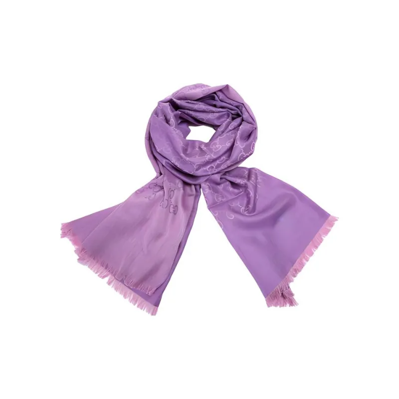 GUCCI Knit Scarves Women's Light Purple-0
