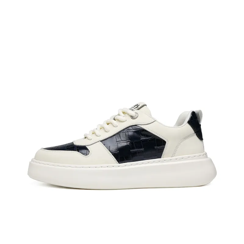 MILLIE'S Cushioning, Wear Resistant Low Top Casual Shoes Men's White Black-0