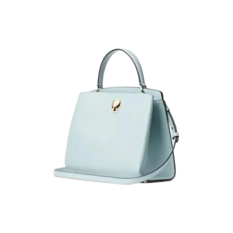 Kate Spade Romy Pebbled Leather Handbag, Shoulder Bag, Crossbody Bag Medium Size Women's Cloud Mist Blue-1