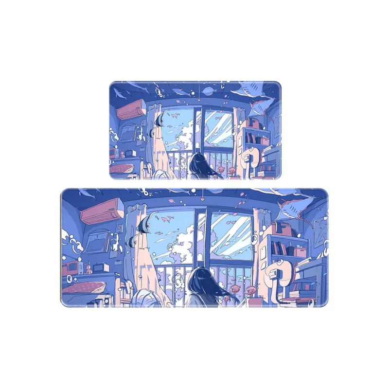GULAN Multiple Images Available Extra Large Esports Slim Fit G14 Precision Lock Edge Natural Rubber Sole Mouse Pads-36