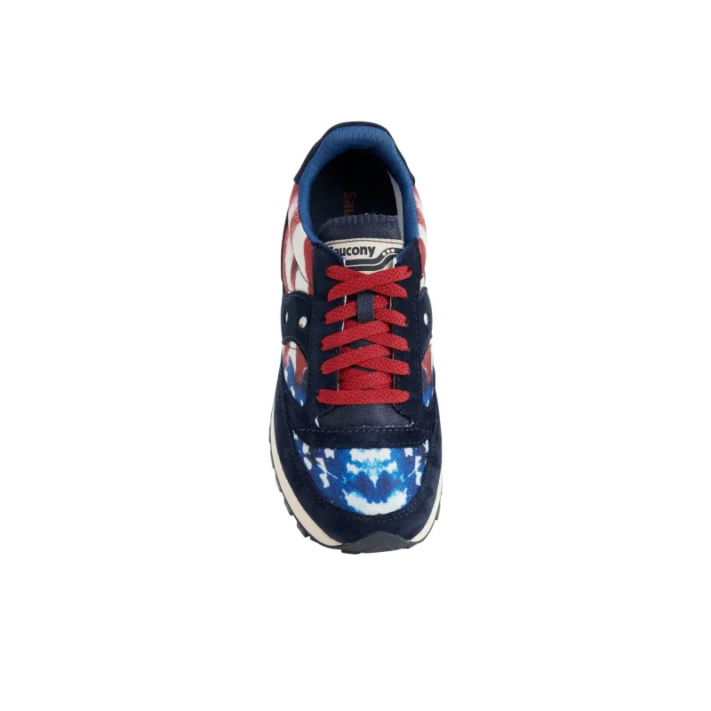 Saucony Jazz 81 Anti Slip Wear Resistant Low Top Running Shoes Women's Blue-2