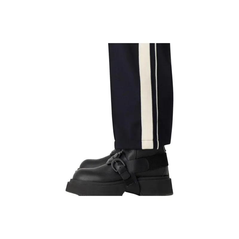 EMPORIO ARMANI Striped Detail Drawstring Track Pants-5